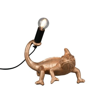 Arany műanyag asztali lámpa, Chameleon