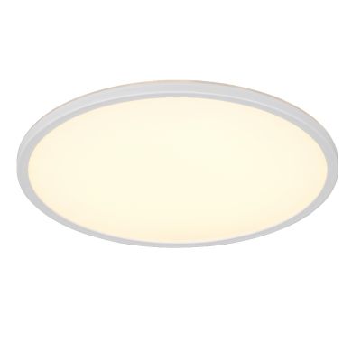 Fehér műanyag plafon lámpa, Jeltje, 22 W, melegtől hidegig állítható fehér LED, távirányítóval