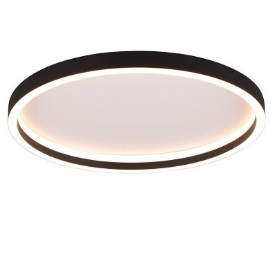 Fekete fém plafon lámpa, Gilbert, 20 W, 3000 K LED