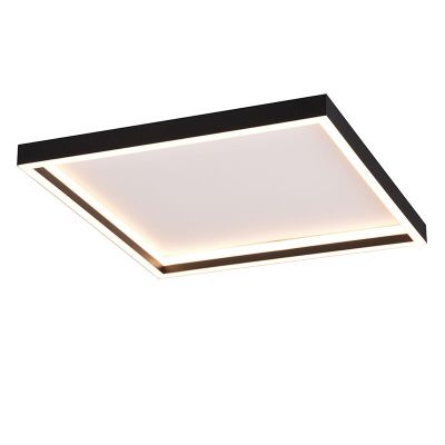 Fekete fém plafon lámpa, Gilbert, 20 W, 3000 K LED