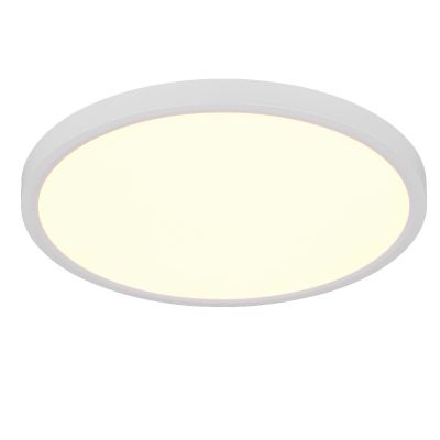 Fehér műanyag plafon lámpa, Zayd, 30 W, white switch LED, 3 fokozatban szabályozható
