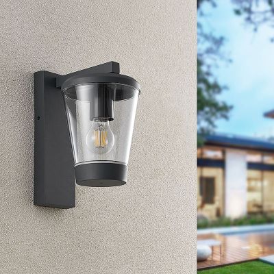 Antracit alumínium kültéri lámpa, Kerstin, IP44