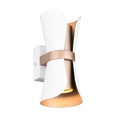 Fehér fém fali lámpa, Suad