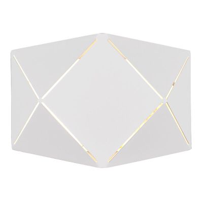 Fehér fém fali lámpa, Soloro, 6 W, 3000 K LED