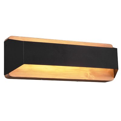 Fekete fém fel le fali lámpa, Navajo, 13,5 W, 3000 K LED