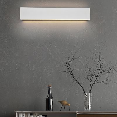 Fehér fém fel le fali lámpa, Coscon, 9 W, 3000 K LED