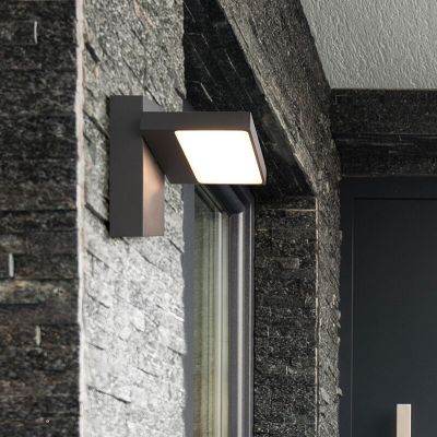 Antracit alumínium kültéri lámpa, Tabita, 8 W, 3000 K LED, IP54
