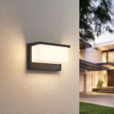 Antracit alumínium kültéri lámpa, Slimane, 13 W, 3000 K LED, IP54