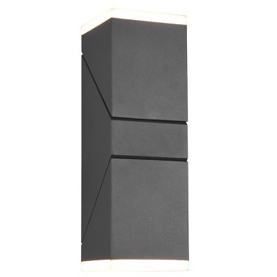 Antracit alumínium kültéri lámpa, Liron, 7 W, 3000 K LED, IP54