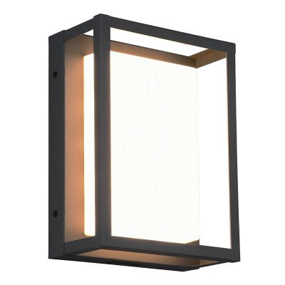 Antracit fém kültéri lámpa, Rolina, 10 W, white switch LED, IP54, 3 fokozatban szabályozható