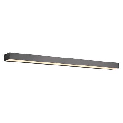 Fekete alumínium fürdőszoba fali lámpa, Basma, 13 W, 3000 K LED, IP44