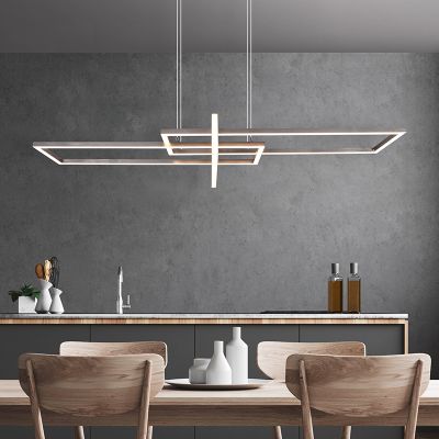 Nikkel fém függőlámpa, Hatun, 34 W, 3000 K LED