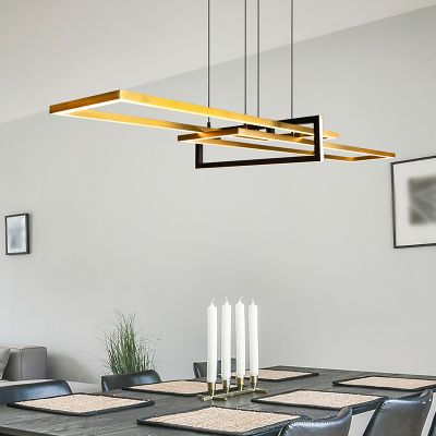 Sárgaréz fém függőlámpa, Hatun, 34 W, 3000 K LED