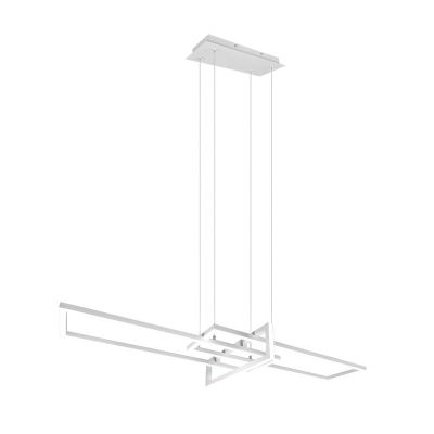 Fehér fém függőlámpa, Hatun, 34 W, 4000 K LED