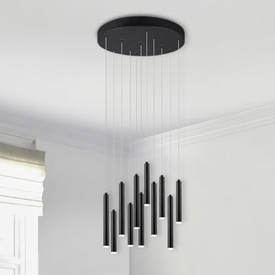 Fekete fém függőlámpa, Jessamy, 2,5 W, 3000 K LED