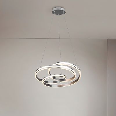 Nikkel fém függőlámpa étkezőasztal fölé, Elyse, 60 W, white switch LED