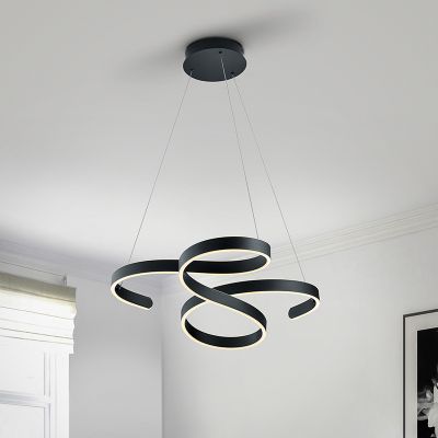 Antracit fém függőlámpa, Davu, 52 W, 3000 K LED