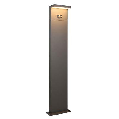 Antracit alumínium napelemes kültéri álló lámpa, Nesrin, 5 W, white switch LED, IP65