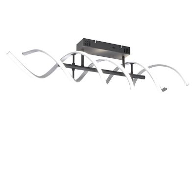 Króm alumínium mennyezeti lámpa, Sylvian, 41 W, white switch LED, 3 fokozatban szabályozható