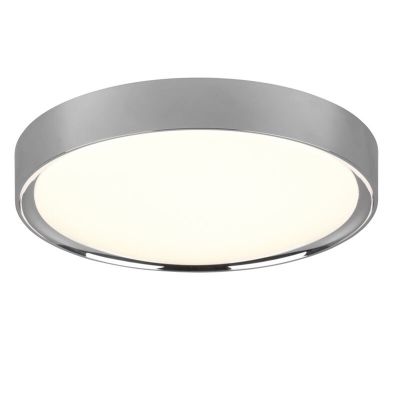 Króm műanyag fürdőszoba mennyezeti lámpa, Evelina, 18 W, 3000 K LED, IP44