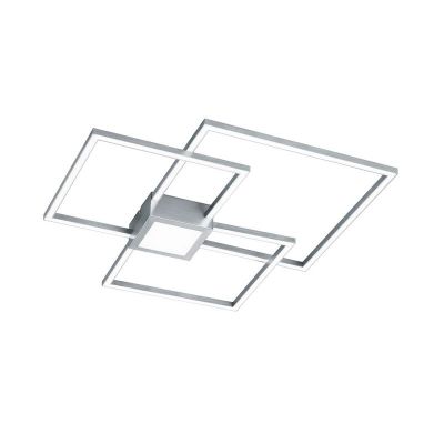 Nikkel fém plafon lámpa, Kimoni, 38 W, 3000 K LED