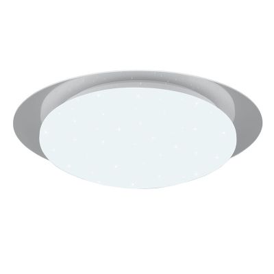Fehér műanyag fürdőszoba mennyezeti lámpa, Marlena, 12 W, 4000 K LED, IP44, távirányítóval