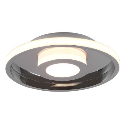 Króm fém fürdőszoba mennyezeti lámpa, Kayla, 28 W, 3000 K LED, IP44