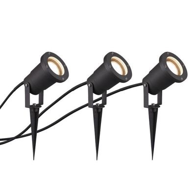 Antracit alumínium földbe szúrható lámpa, Tau, IP65