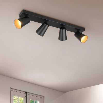 Fekete fém mennyezeti spot lámpa, Rawien