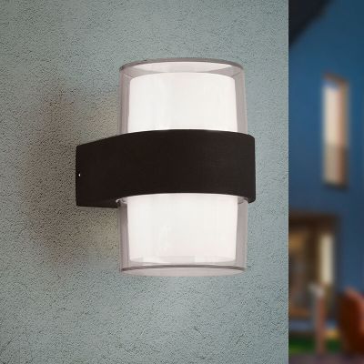 Antracit alumínium kültéri lámpa, Yeliz, 4,6 W, 3000 K LED, IP54
