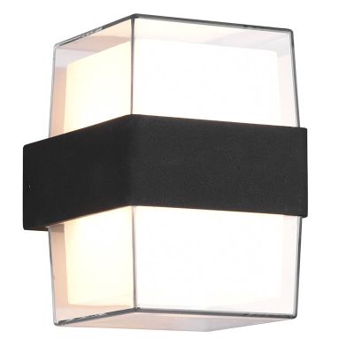 Antracit alumínium kültéri lámpa, Yeliz, 10 W, 3000 K LED, IP54
