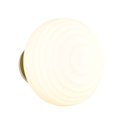 Sárgaréz üveg újratölthető fali lámpa, Walid, 1,5 W, 3000 K LED, 3 fokozatban szabályozható