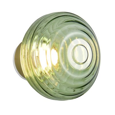 Zöld üveg újratölthető fali lámpa, Walid, 1,5 W, 3000 K LED, 3 fokozatban szabályozható