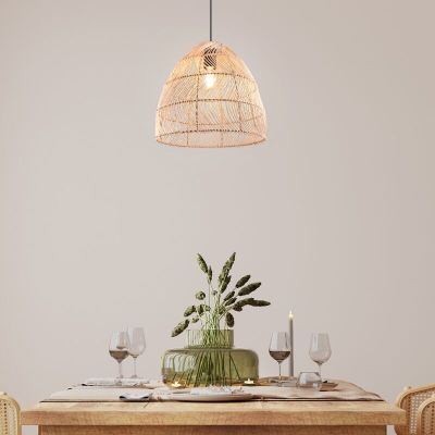 Rattan függőlámpa barna, Symon