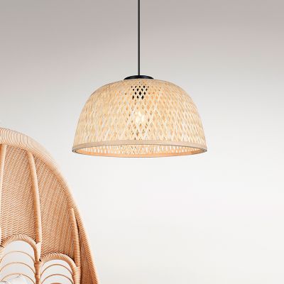 Rattan függőlámpa étkezőasztal fölé barna, Laut