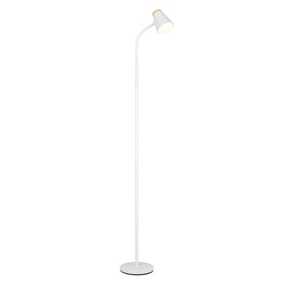 Fehér műanyag állólámpa, Rahul, 4,5 W, 3000 K LED, kapcsolóval