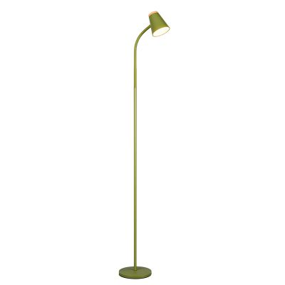 Zöld műanyag állólámpa, Rahul, 4,5 W, 3000 K LED, kapcsolóval