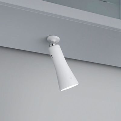 Fehér fém asztali lámpa, Remko, 2 W, 3000 K LED, kosketushimmentimellä