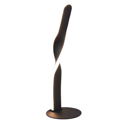 Fekete fém asztali lámpa, Quirinus, 10 W, 4000 K LED, kapcsolóval