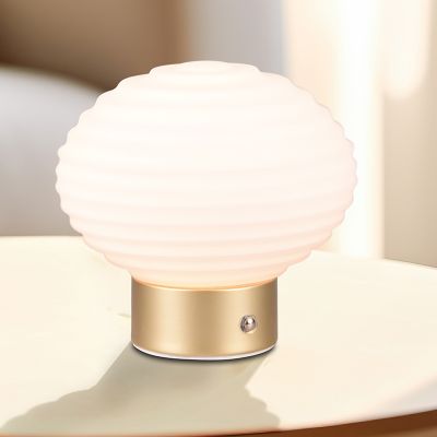 Sárgaréz fém újratölthető asztali lámpa, Walid, 2 W, 3000 K LED, kosketushimmentimellä