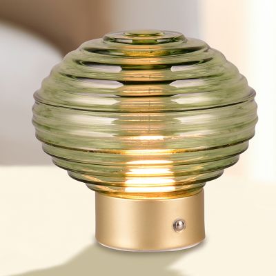 Sárgaréz fém újratölthető asztali lámpa, Walid, 2 W, 3000 K LED, kosketushimmentimellä