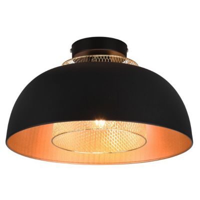 Fekete fém mennyezeti lámpa, Sylvano