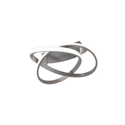Nikkel fém plafon lámpa, Sanura, 18 W, 3000 K LED
