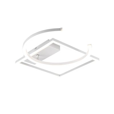 Fehér fém plafon lámpa, Emine, 23,5 W, 4000 K LED