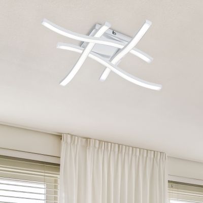 Fehér fém plafon lámpa, Go, 5 W, 4000 K LED