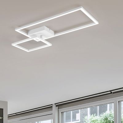 Fehér fém plafon lámpa, Binc, 25 W, 4000 K LED
