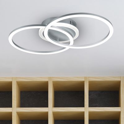 Taupe fém plafon lámpa, Semira, 25 W, 3000 K LED