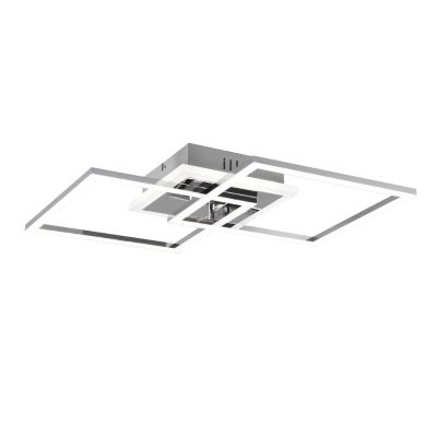 Króm fém plafon lámpa, Semira, 25 W, 4000 K LED, 3 fokozatban szabályozható