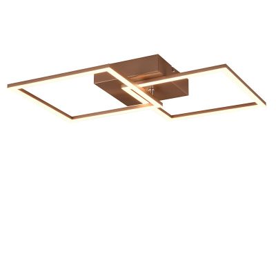 Barna fém plafon lámpa, Margaux, 20 W, 3000 K LED