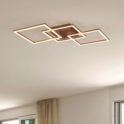 Barna fém plafon lámpa, Margaux, 31 W, 3000 K LED